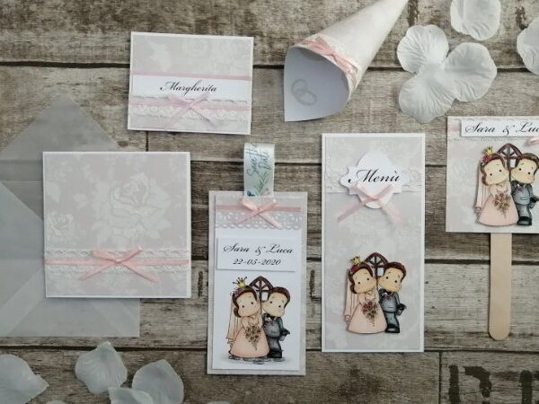 Coordinato per matrimonio shabby chic