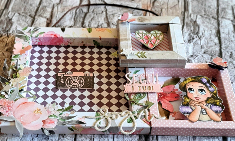 Home decor: Shadow box portafoto “segui i tuoi sogni”