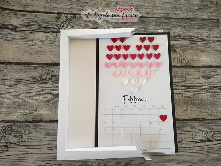 scrapbookig calendario san valentino