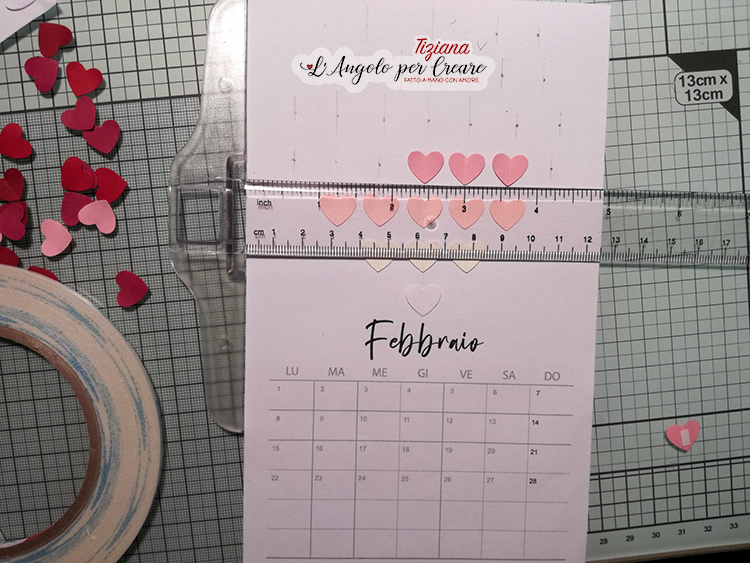 calendario san valentino con cuori