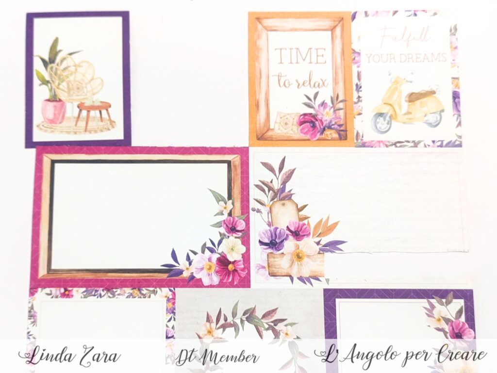 cornici di carta mini album