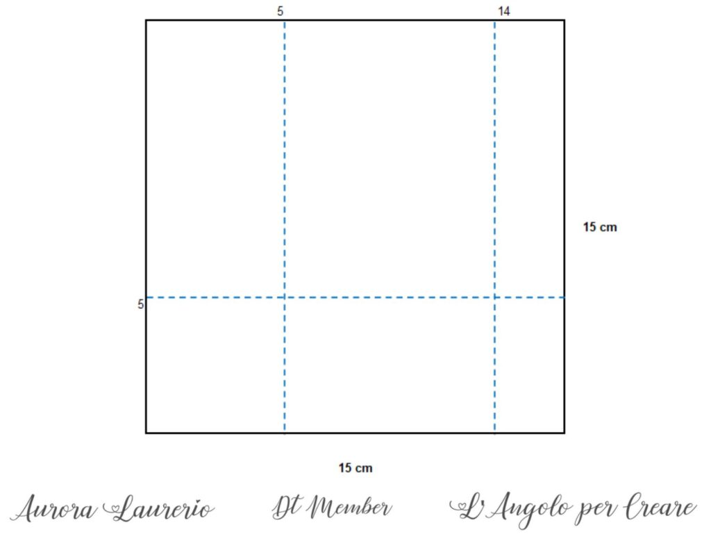 gift bag schema di taglio