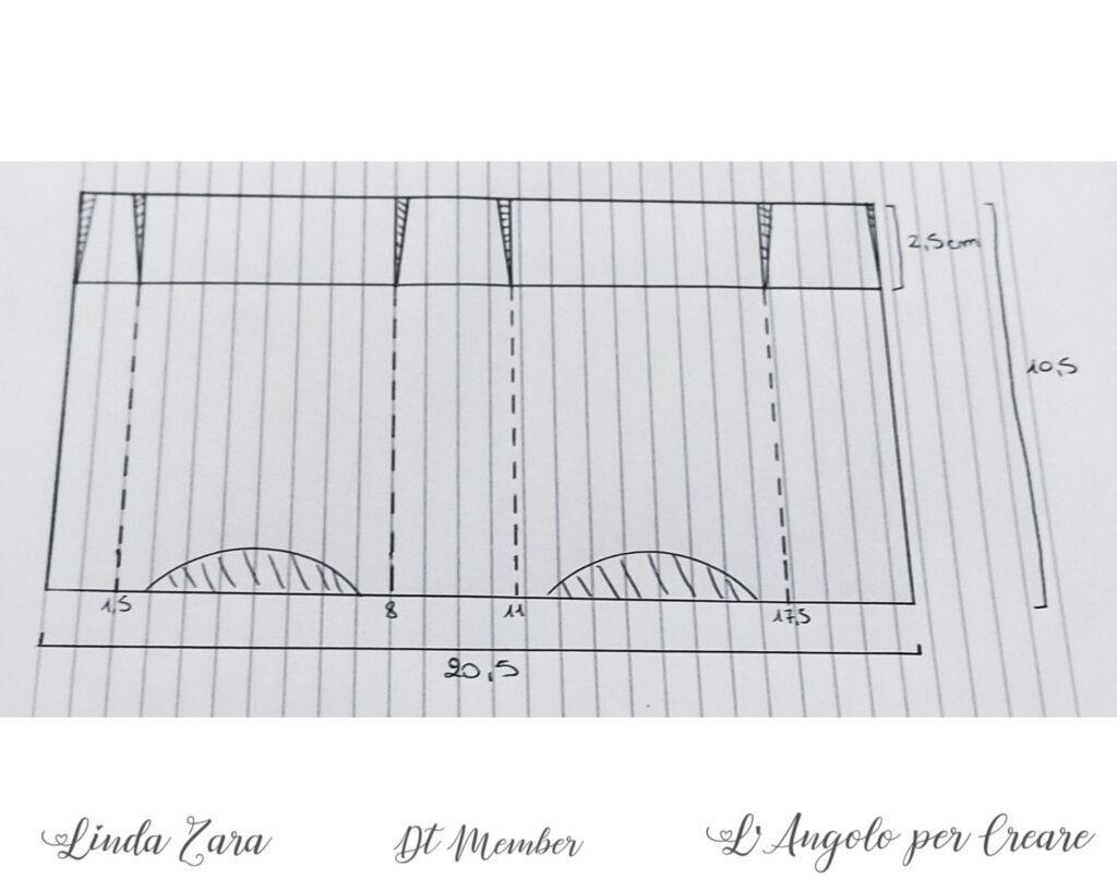 schema per creare una borsetta portacioccolatini per la befana